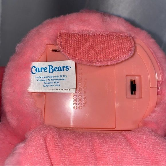 🌺Care Bears 2003 Love A Lot Bear Plush Play Along Pink 13" Sings & Moves WORKS! - Picture 13 of 13